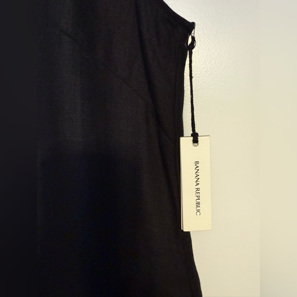 BANANA REPUBLIC Linen V-Neck Maxi Dress NWT - M - Picture 7 of 16